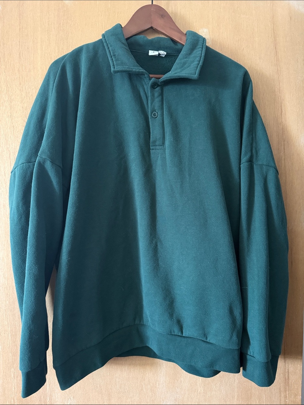 Simons Teal Crew Neck Fleece Pullover